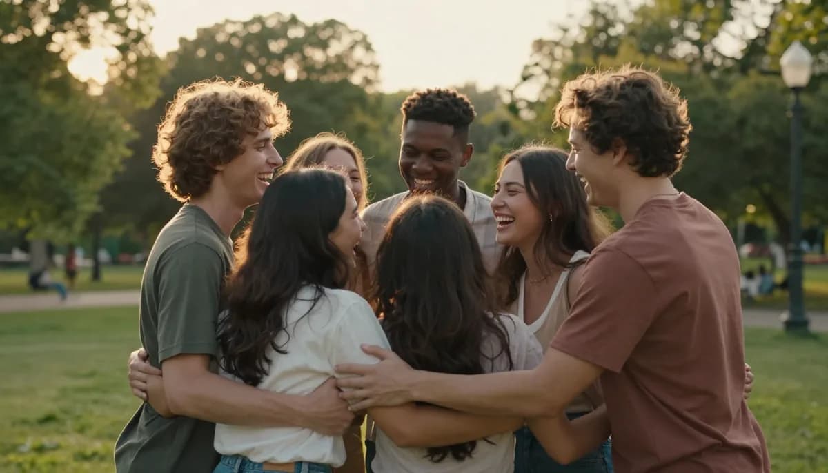 AI hug video ready for sharing on social media platforms