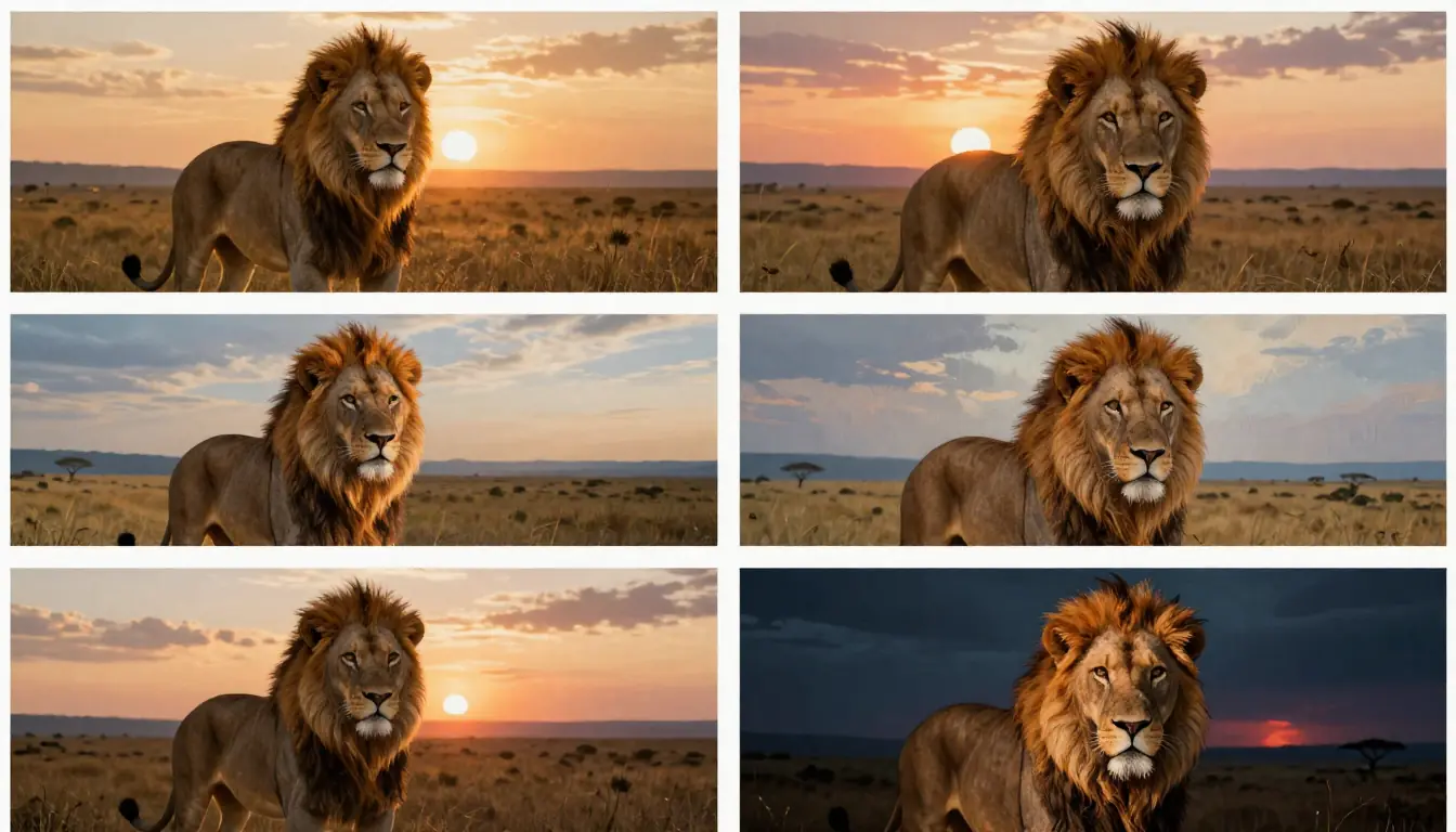 Comparison showing the same AI-generated prompt rendered in Midjourney, DALL-E, Stable Diffusion, and Seedance Image Generator with different visual interpretations