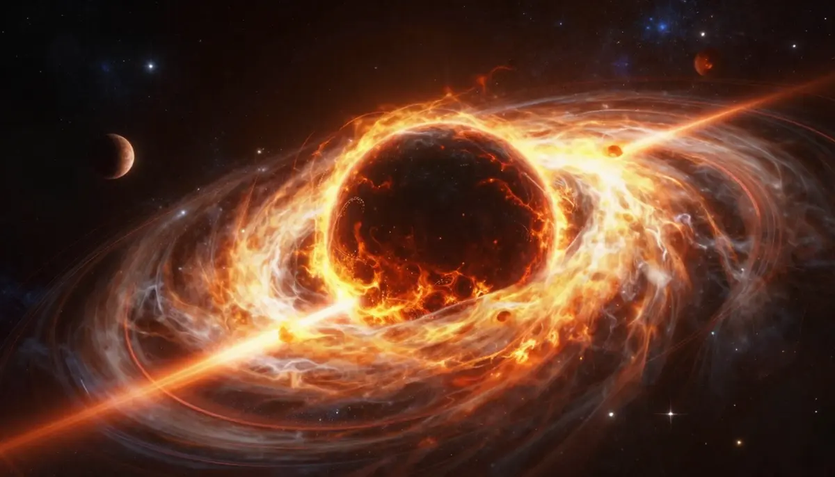 AI-generated visual frame from an educational explainer video showing abstract concepts visualized with cinematic quality