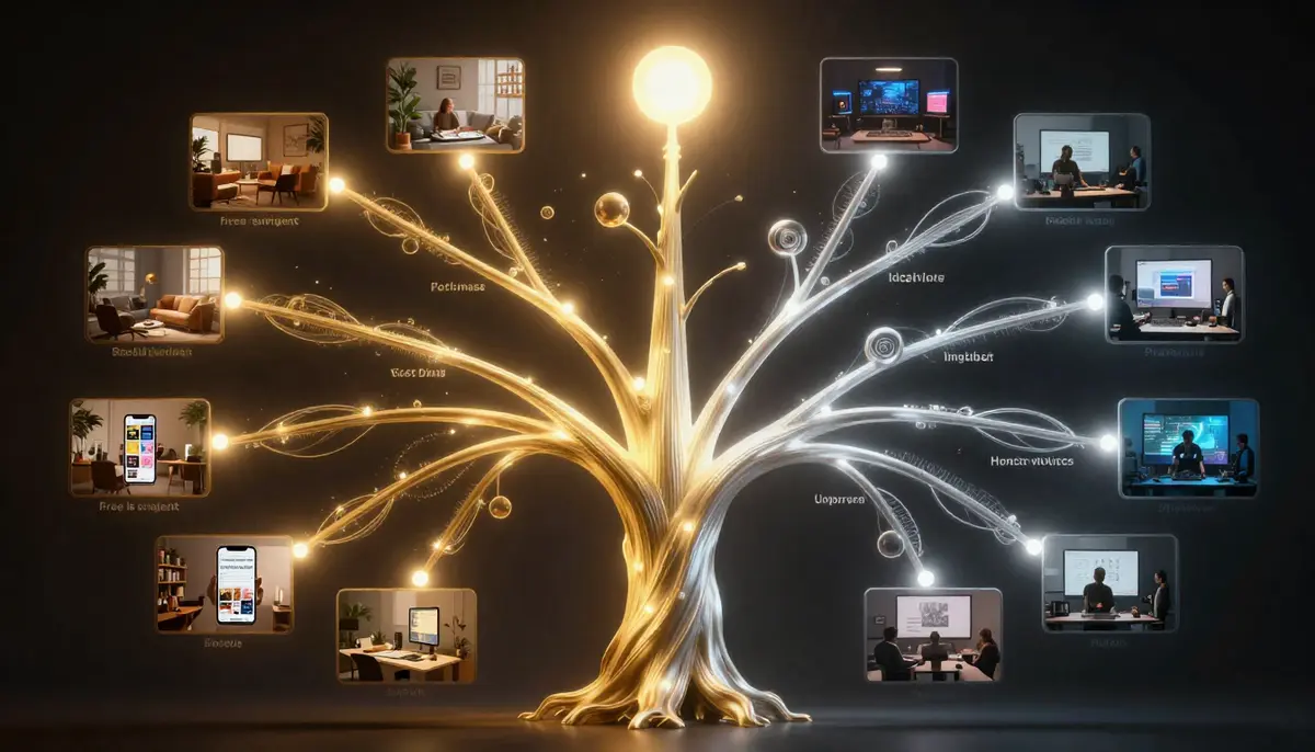 Decision tree flowchart showing when free AI video generators are sufficient versus when upgrading to a paid plan makes sense based on use case