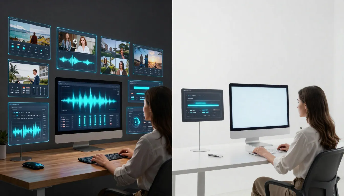 Seedance feature-rich interface versus Pika minimal clean interface comparison for AI video generation