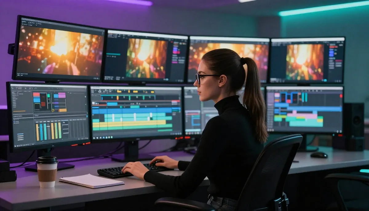 Runway professional editing suite showing Act One character acting inpainting and video editing tools alongside Gen-4 generation